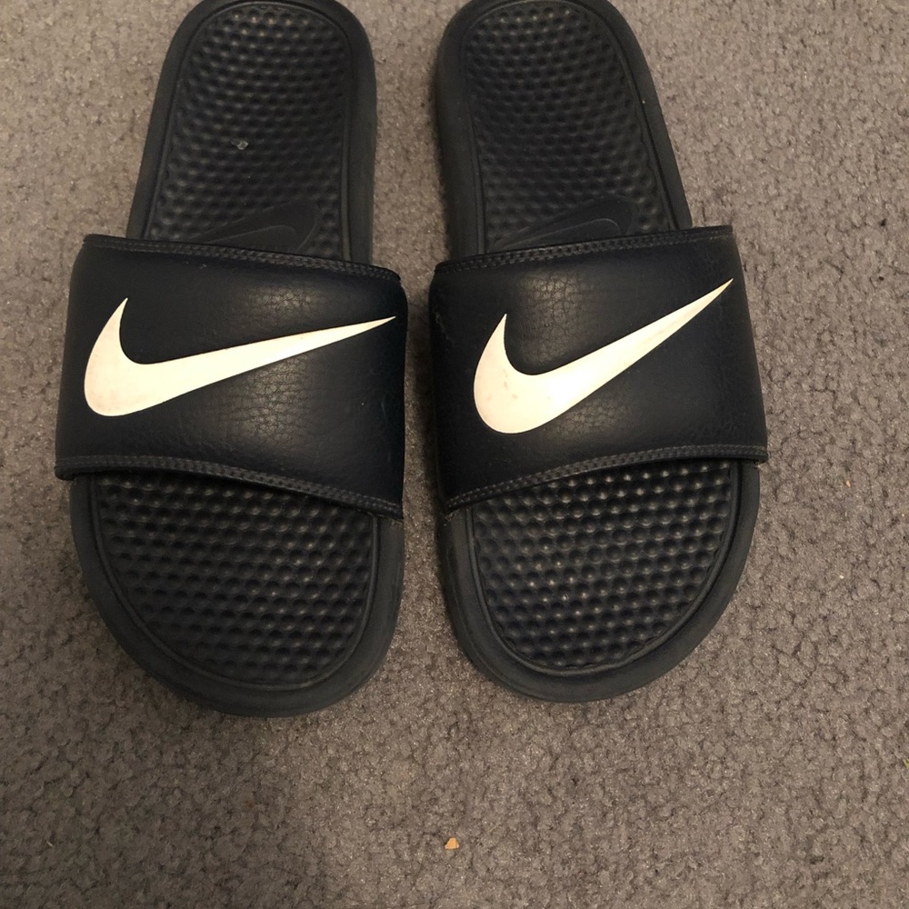 Navy Blue Nike Slides Size 10